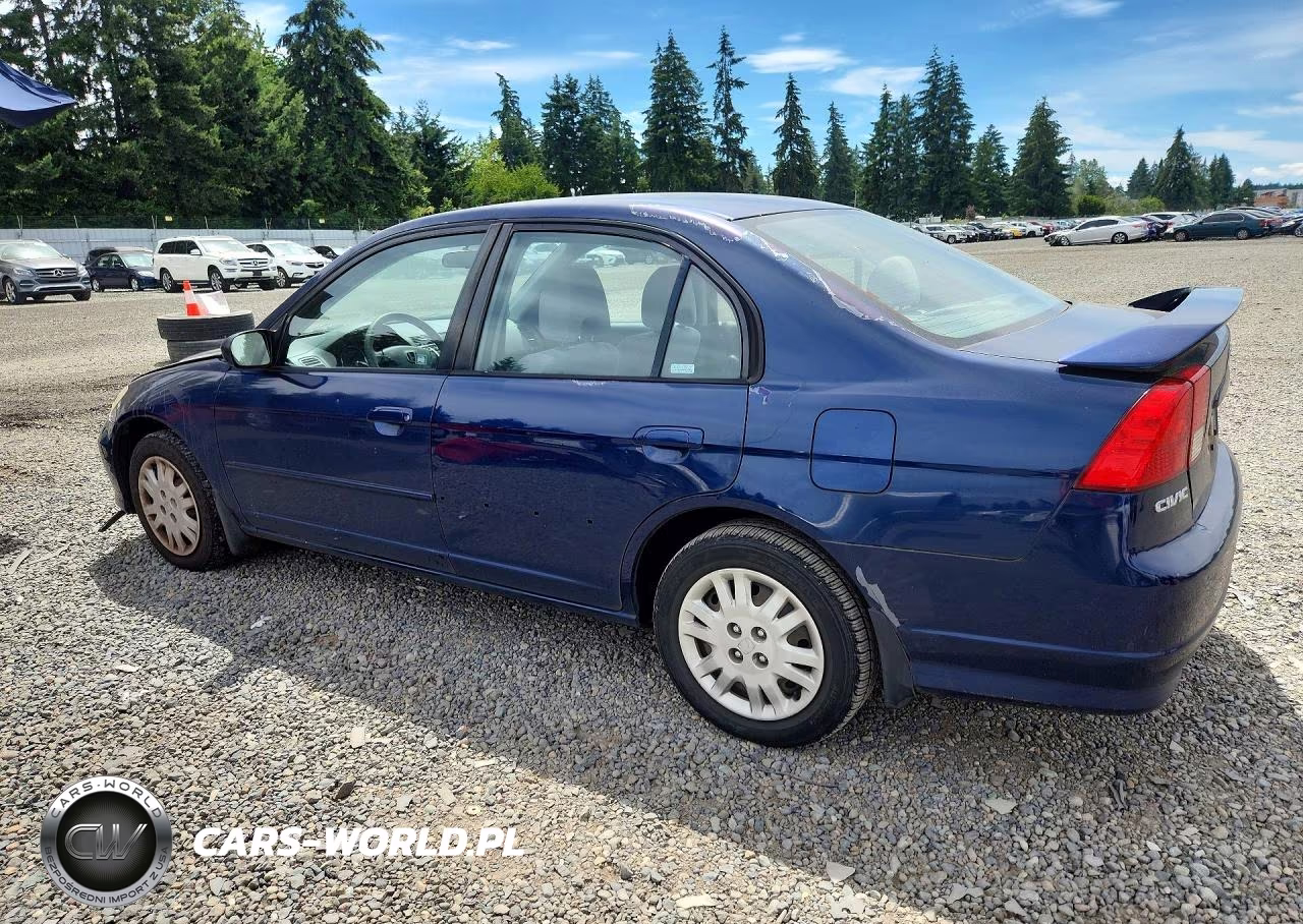 2005 Honda Civic Lx VIN:JHMES165X5S001675 - 2