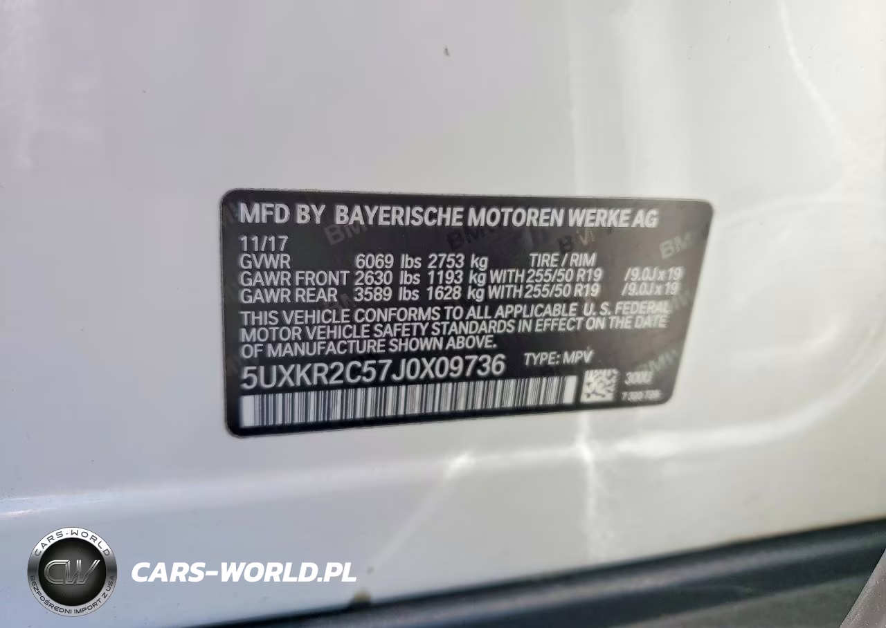 2018 BMW X5 Sdrive35I VIN:5UXKR2C57J0X09736 - 12