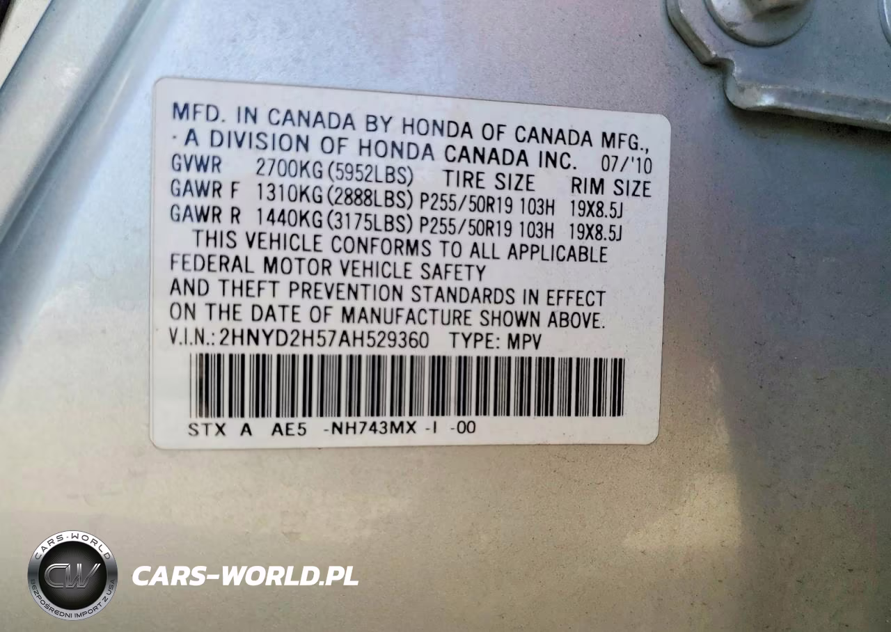 2010 Acura Mdx Advance VIN:2HNYD2H57AH529360 - 13