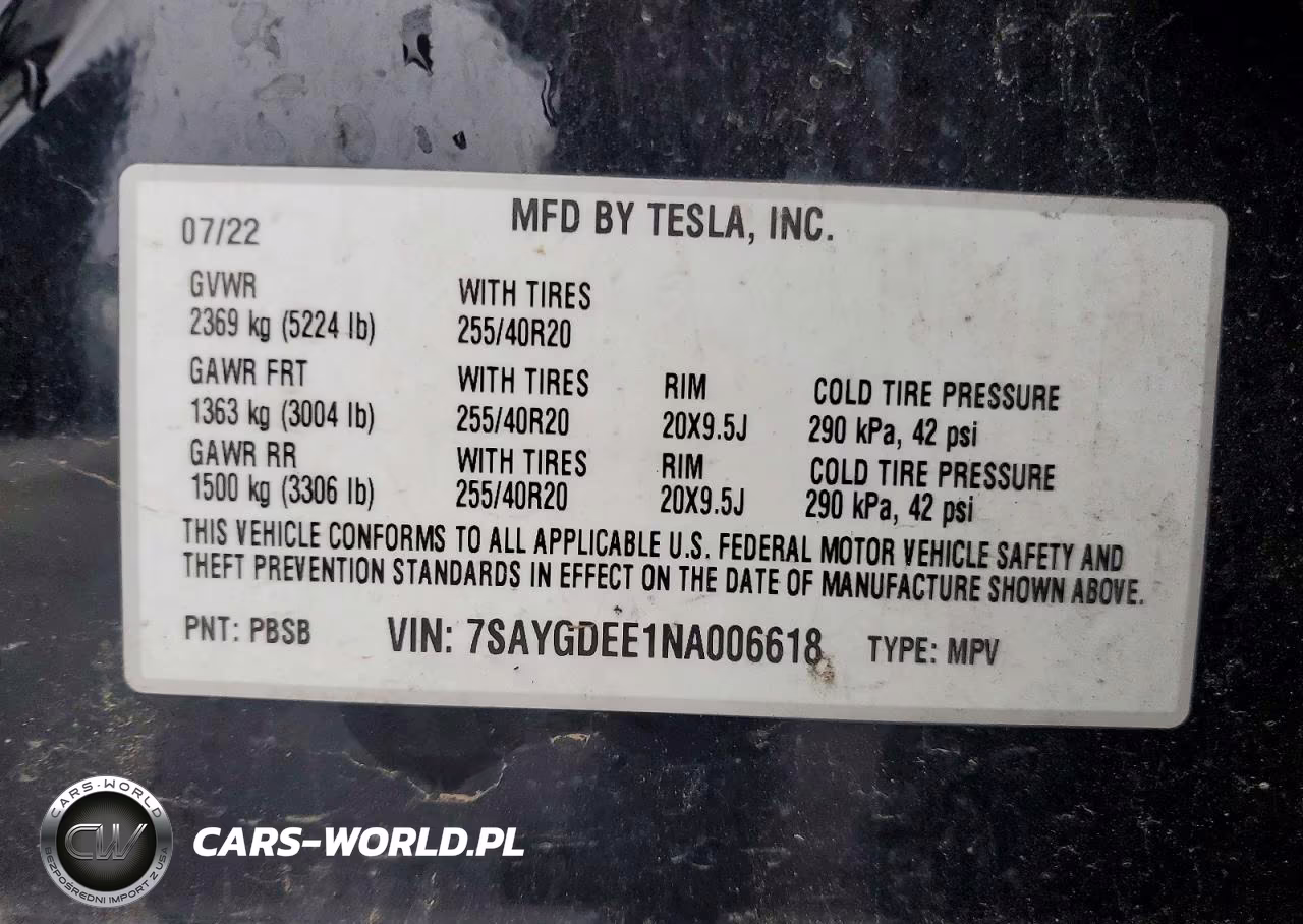2022 Tesla Model Y VIN:7SAYGDEE1NA006618 - 13