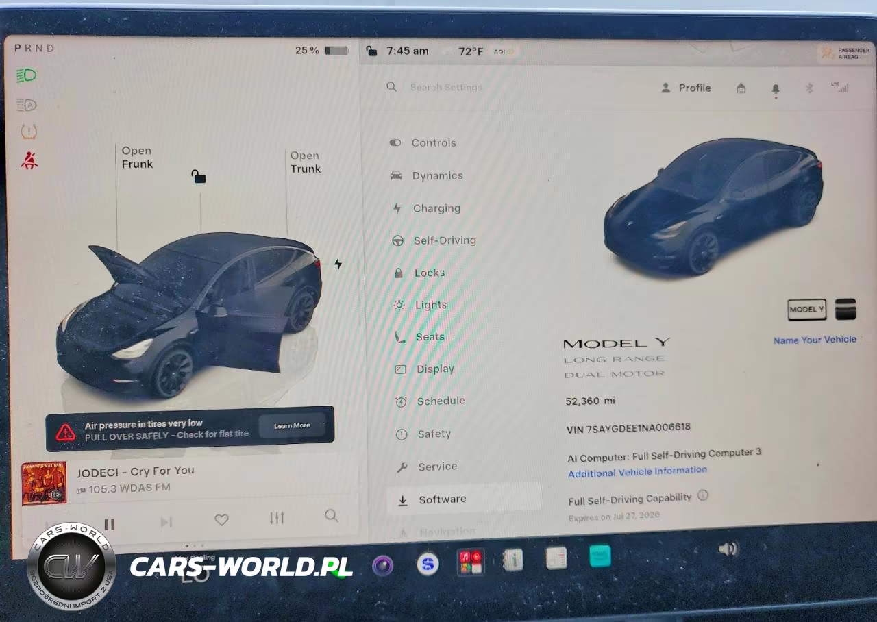 2022 Tesla Model Y VIN:7SAYGDEE1NA006618 - 9