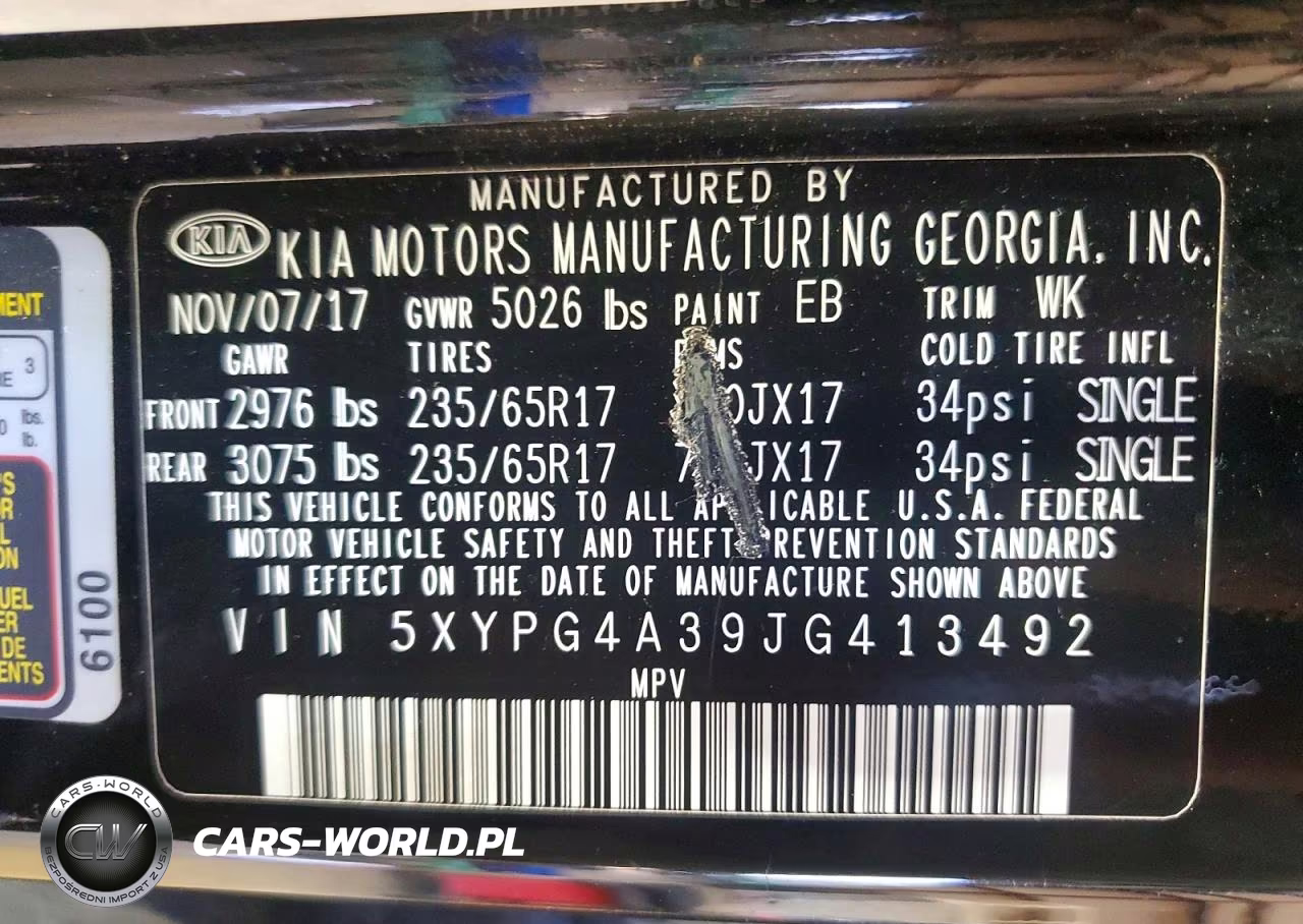 2018 Kia Sorento Lx VIN:5XYPG4A39JG413492 - 12