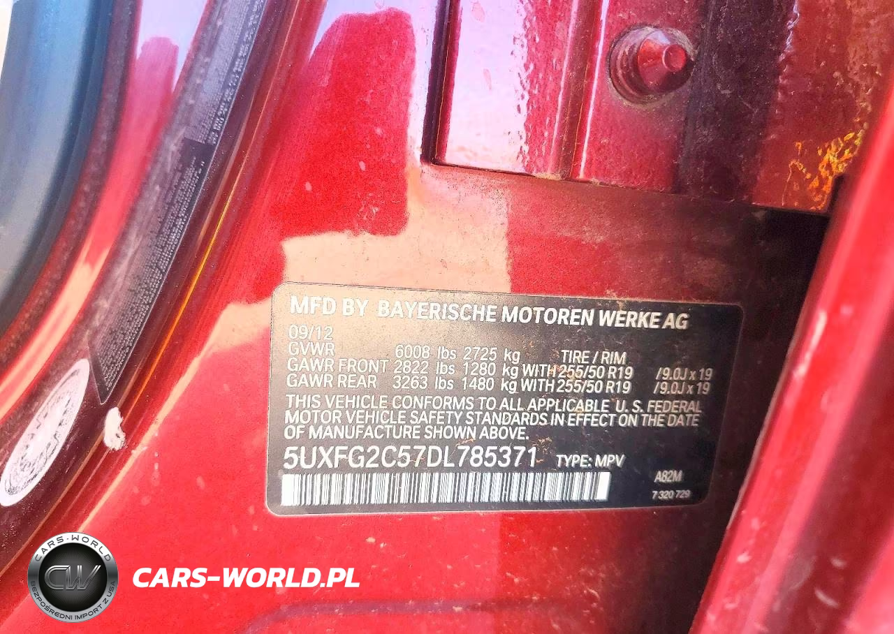 2013 BMW X6 xDrive35I VIN:5UXFG2C57DL785371 - 13