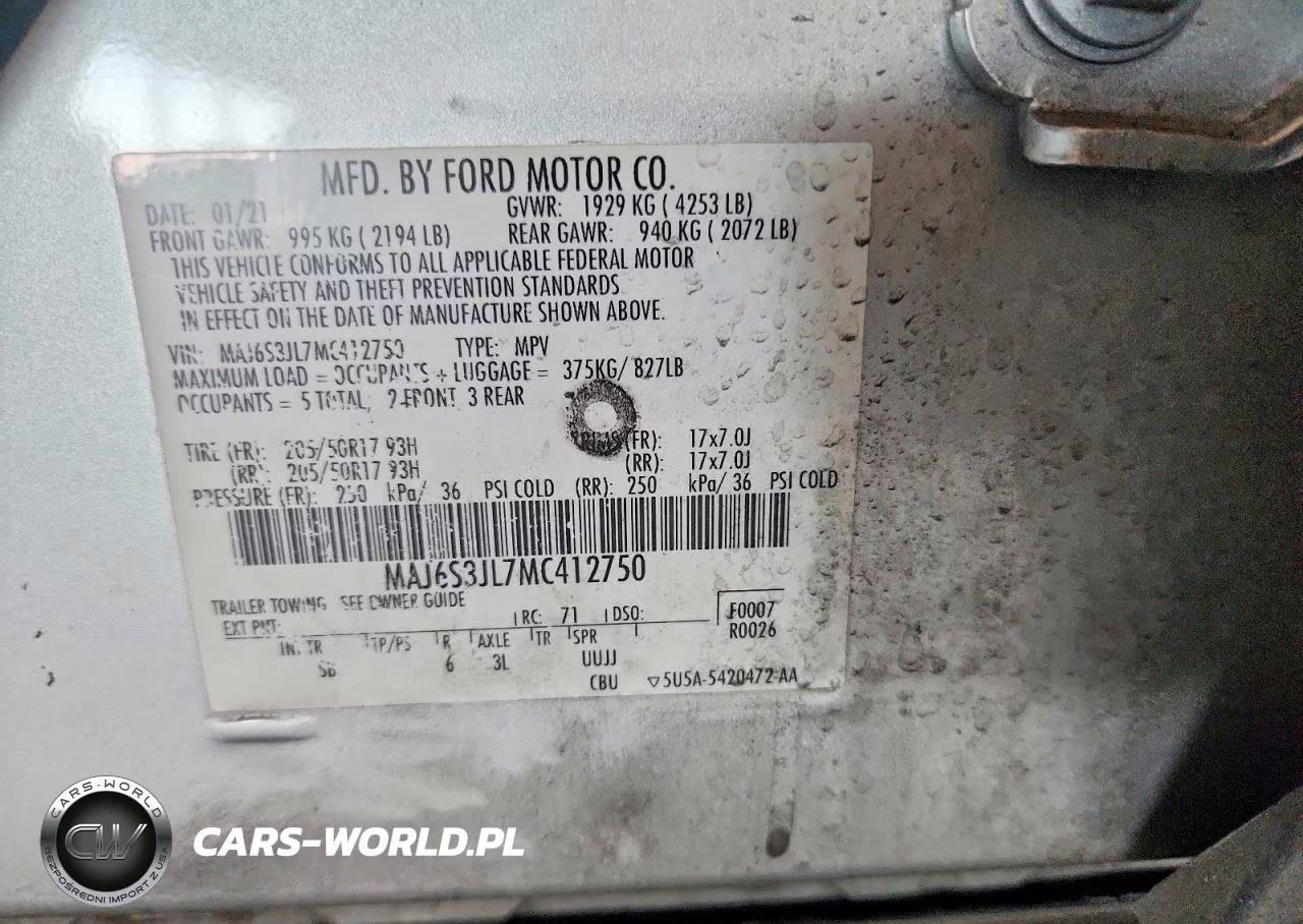 2021 Ford Ecosport Ses VIN:MAJ6S3JL7MC412750 - 13