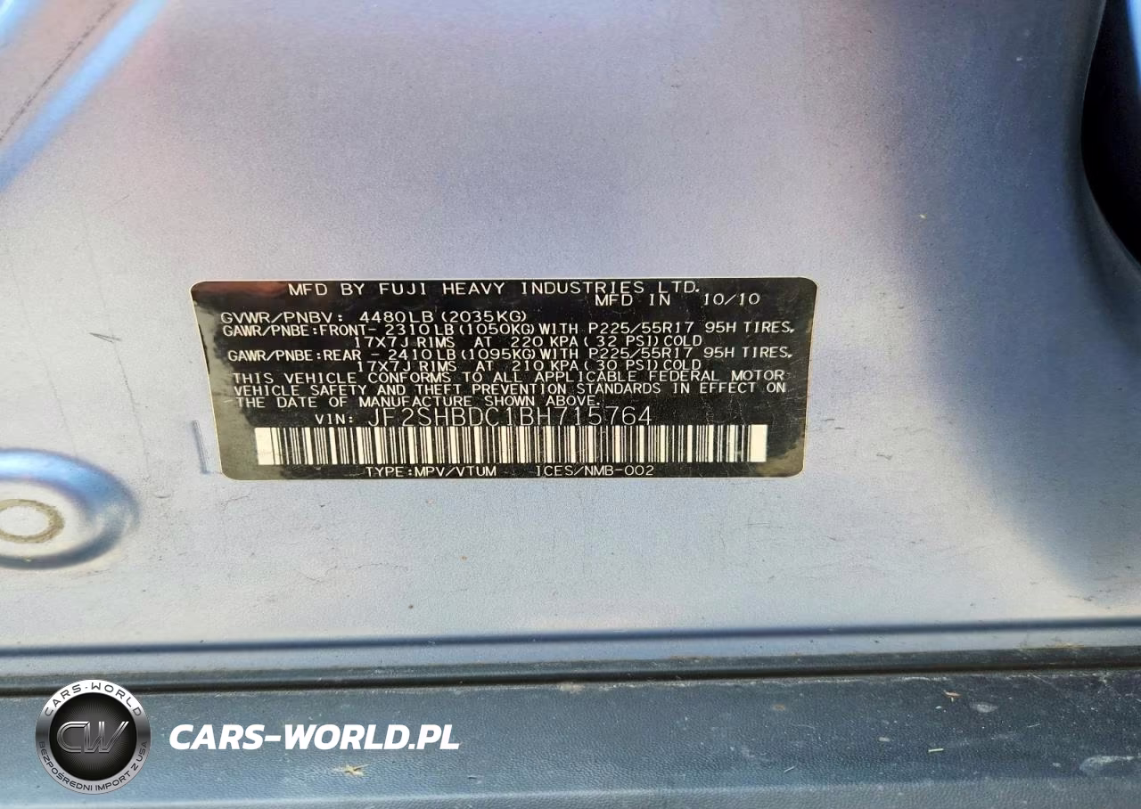 2011 Subaru Forester 2.5X Premium VIN:JF2SHBDC1BH715764 - 13