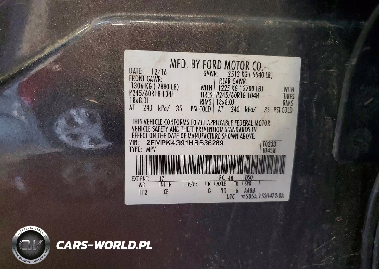 2017 Ford Edge Se VIN:2FMPK4G91HBB36289 - 14