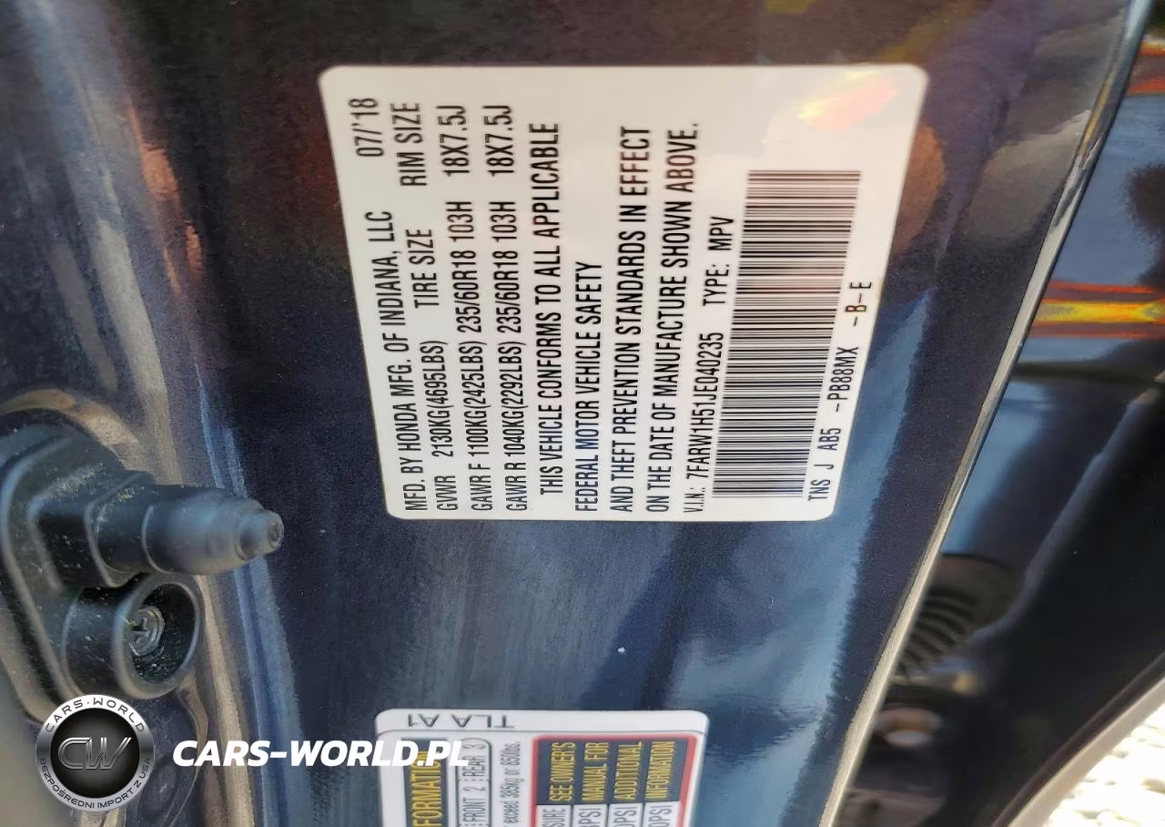 2018 Honda Cr-V Ex VIN:7FARW1H51JE040235 - 13