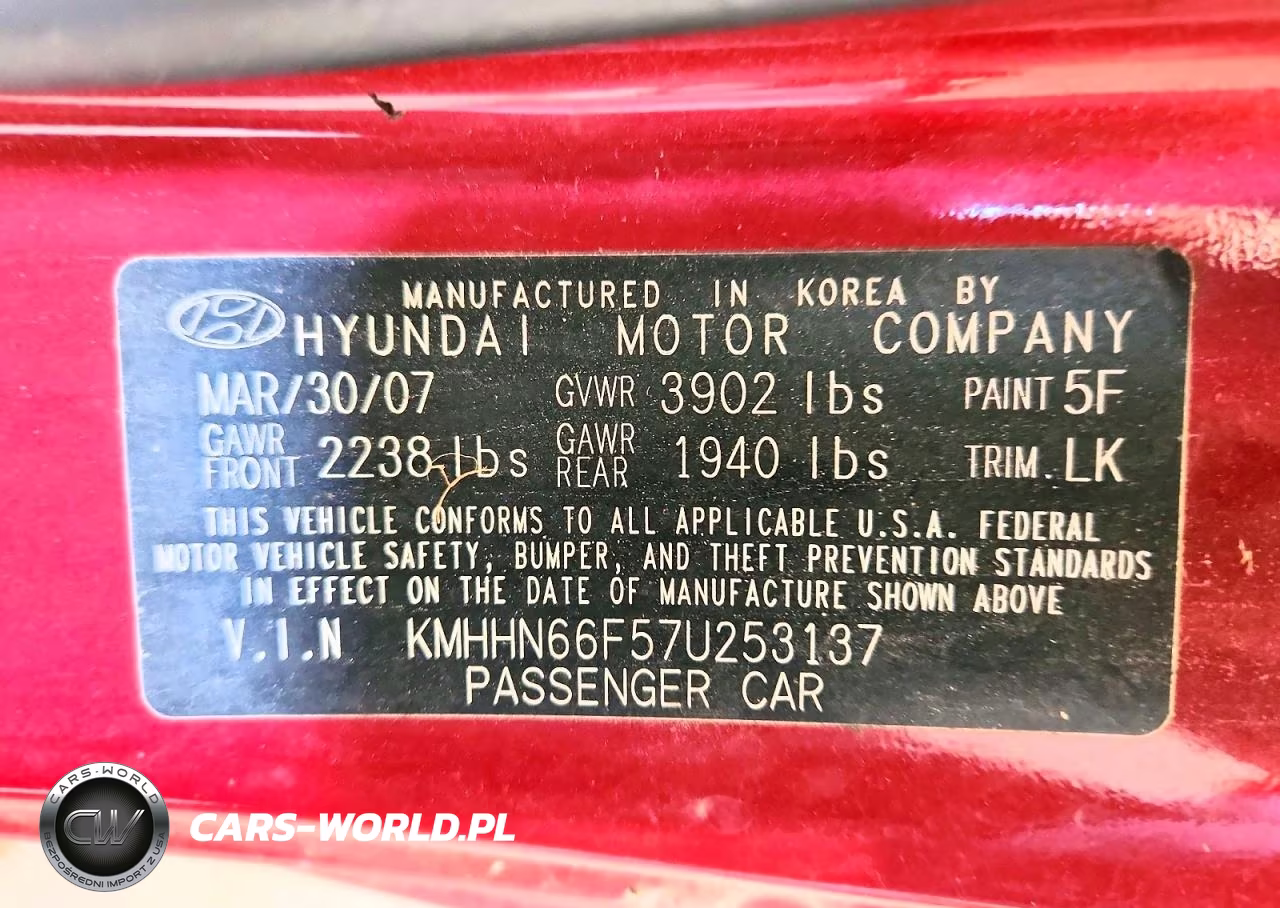 2007 Hyundai Tiburon Gt VIN:KMHHN66F57U253137 - 12