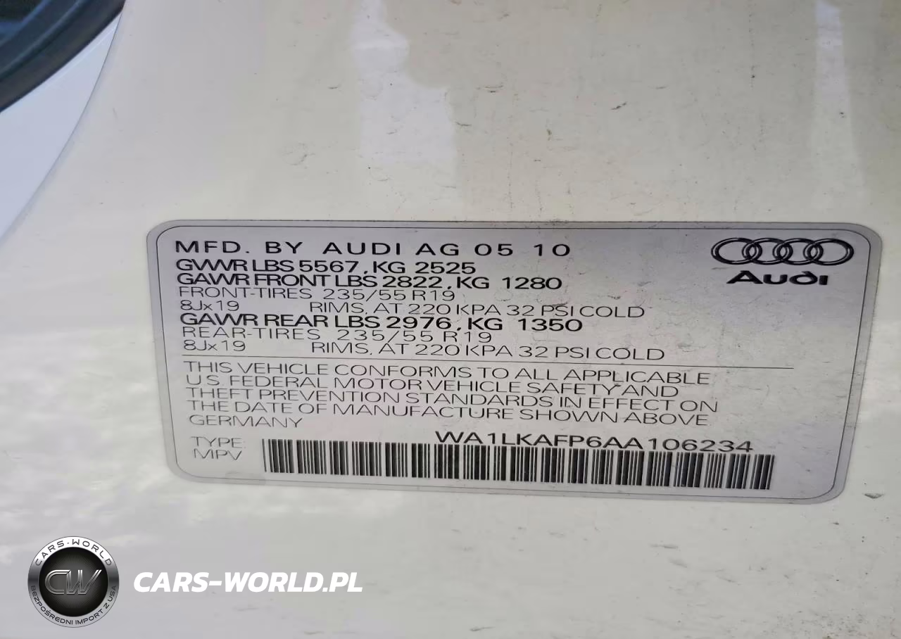 2010 Audi Q5 Premium Plus VIN:WA1LKAFP6AA106234 - 13