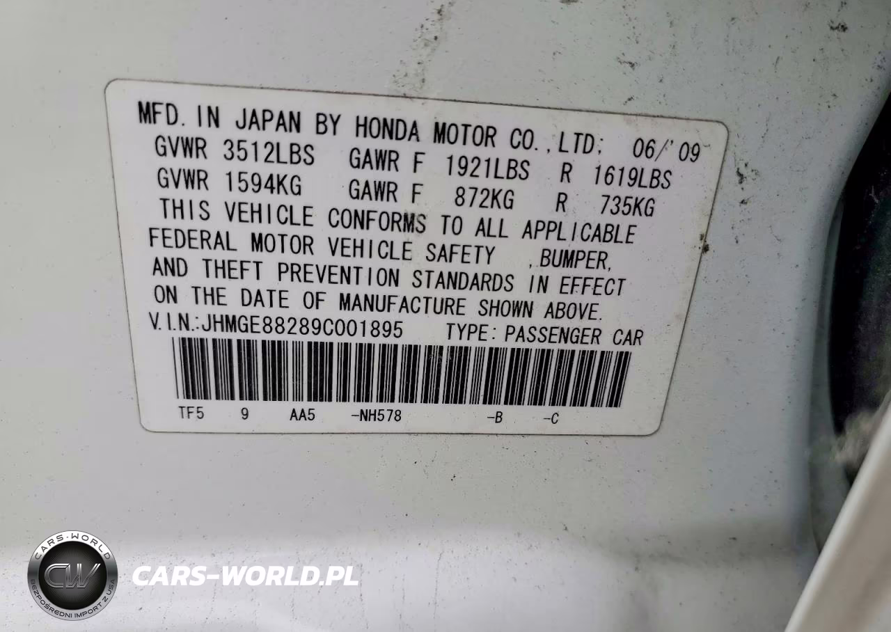 2009 Honda Fit VIN:JHMGE88289C001895 - 13