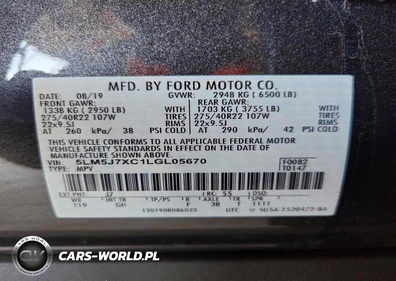 2020 Lincoln Aviator Reserve VIN:5LM5J7XC1LGL05670 - 13
