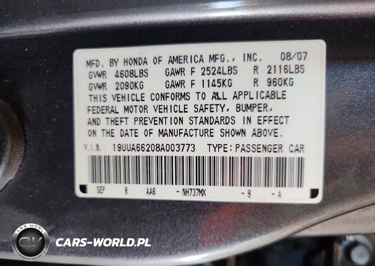 2008 Acura Tl VIN:19UUA66208A003773 - 12