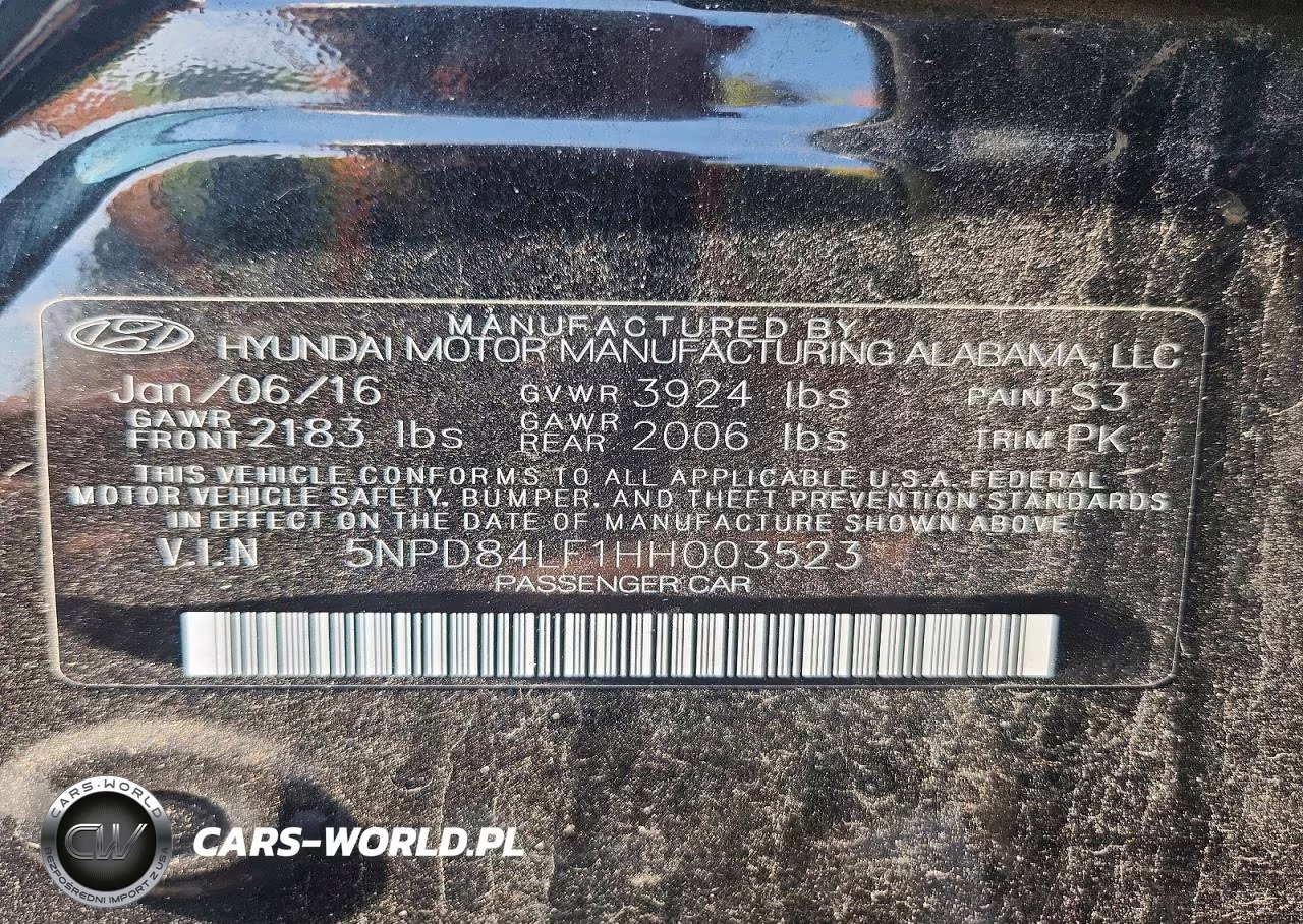 2017 Hyundai Elantra Limited VIN:5NPD84LF1HH003523 - 12