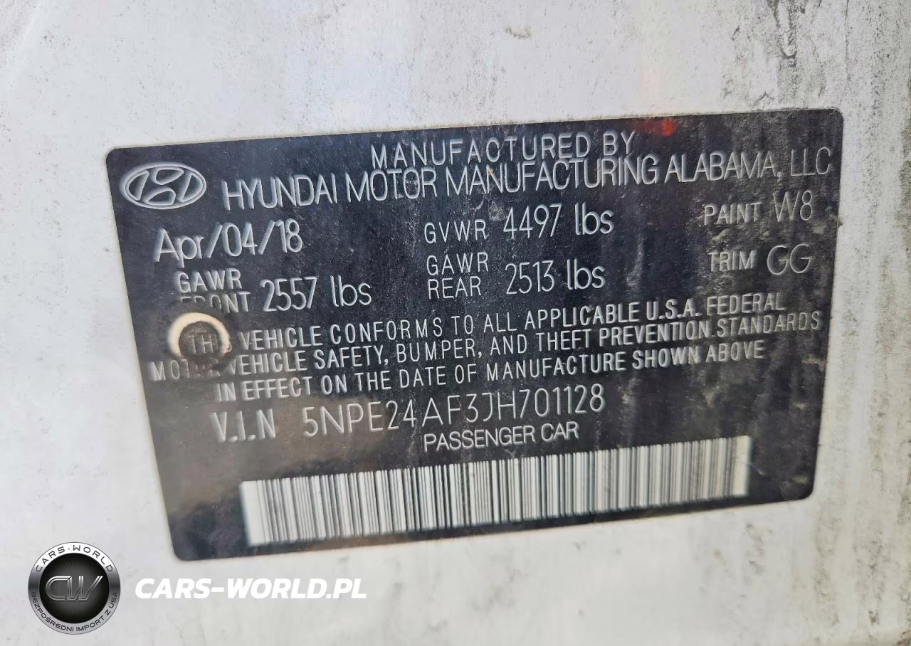 2018 Hyundai Sonata Se VIN:5NPE24AF3JH701128 - 12
