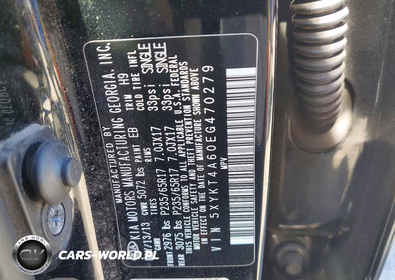 2014 Kia Sorento Lx VIN:5XYKT4A60EG470279 - 13
