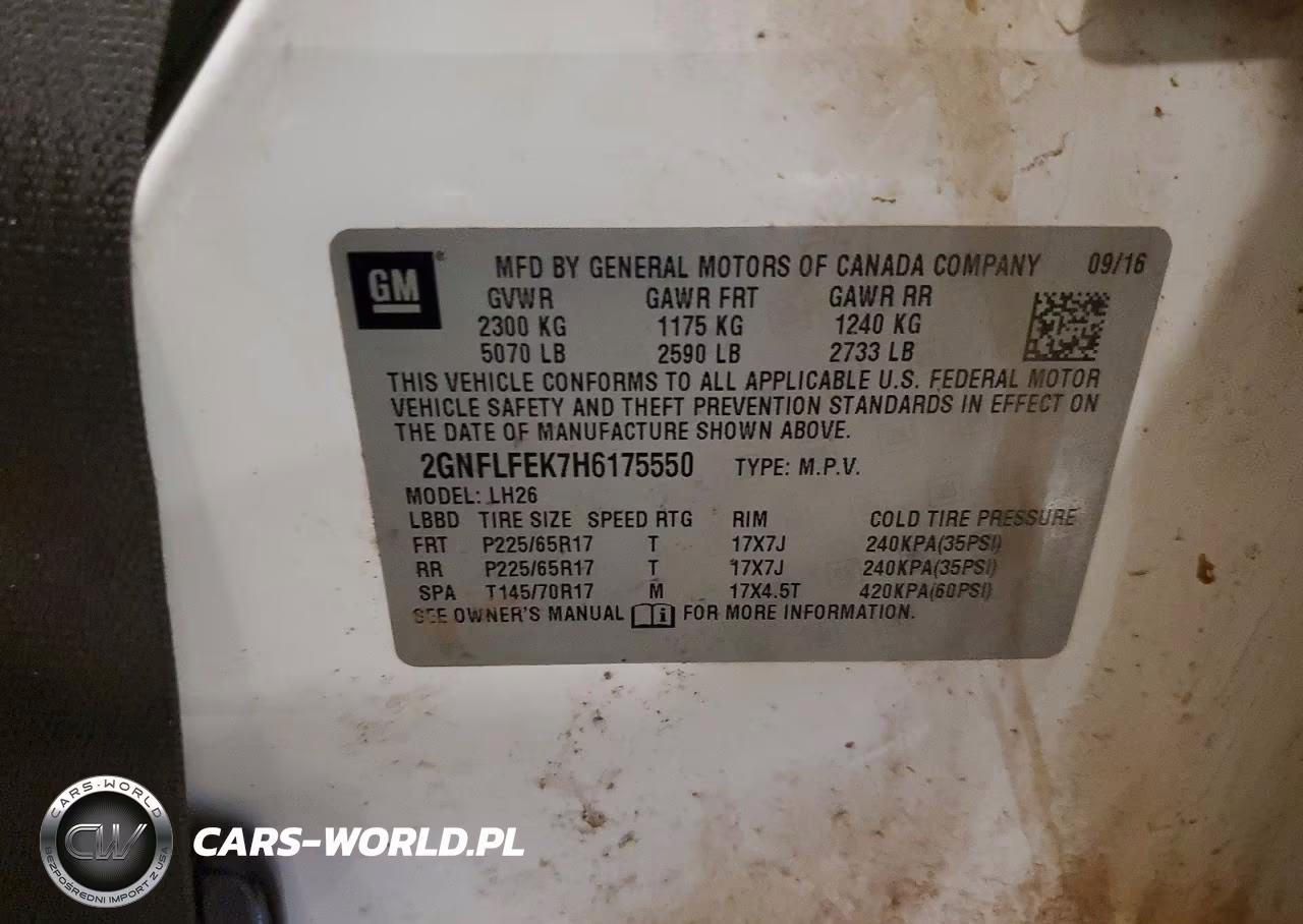 2017 Chevrolet Equinox Lt VIN:2GNFLFEK7H6175550 - 13