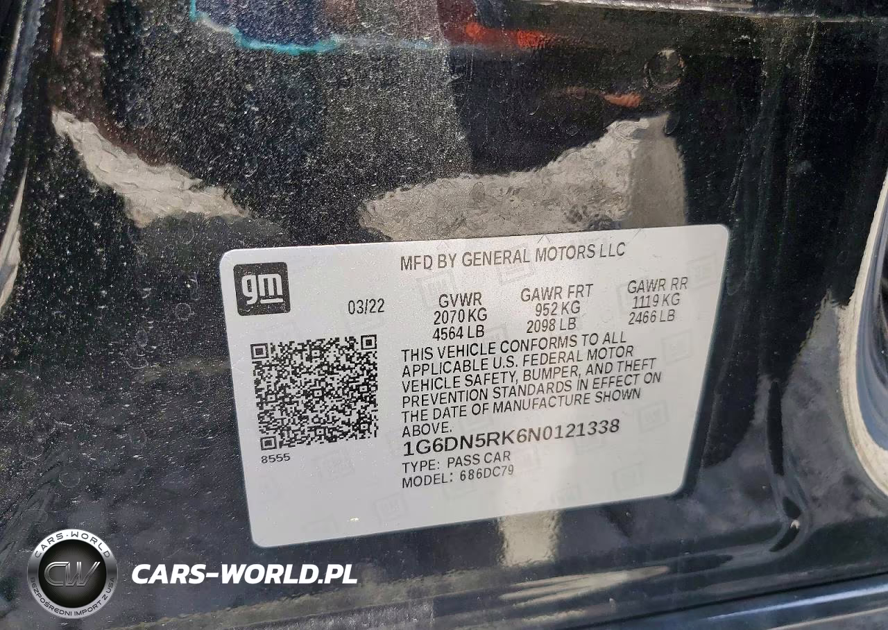 2022 Cadillac Ct5 Premium Luxury VIN:1G6DN5RK6N0121338 - 12