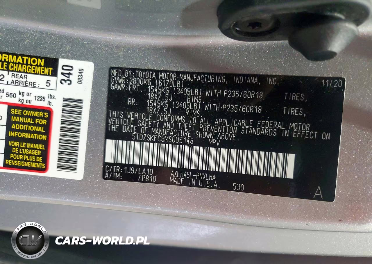 2021 Toyota Sienna Limited 7-Passenger VIN:5TDZSKFC9MS005148 - 14