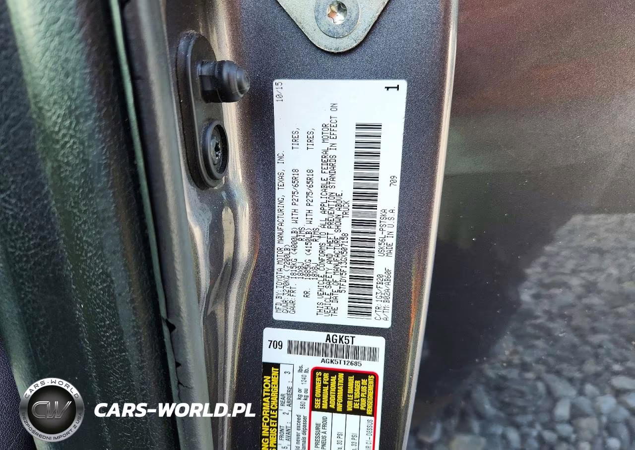 2016 Toyota Tundra Sr5 VIN:5TFDY5F13GX507158 - 12