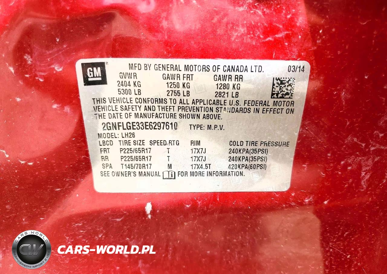 2014 Chevrolet Equinox VIN:2GNFLGE33E6297610 - 13