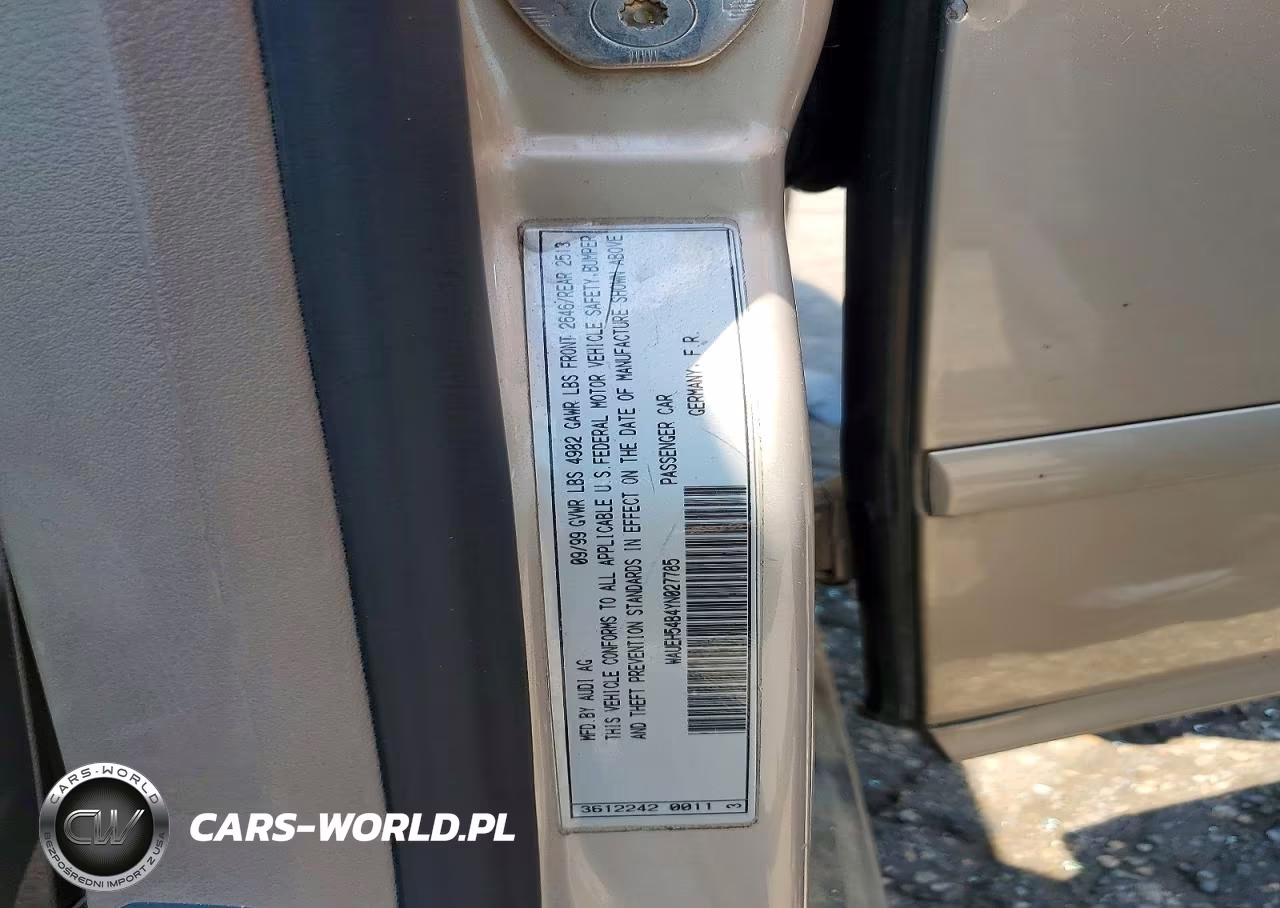 2000 Audi A6 2.8 Quattro VIN:WAUEH54B4YN027785 - 12