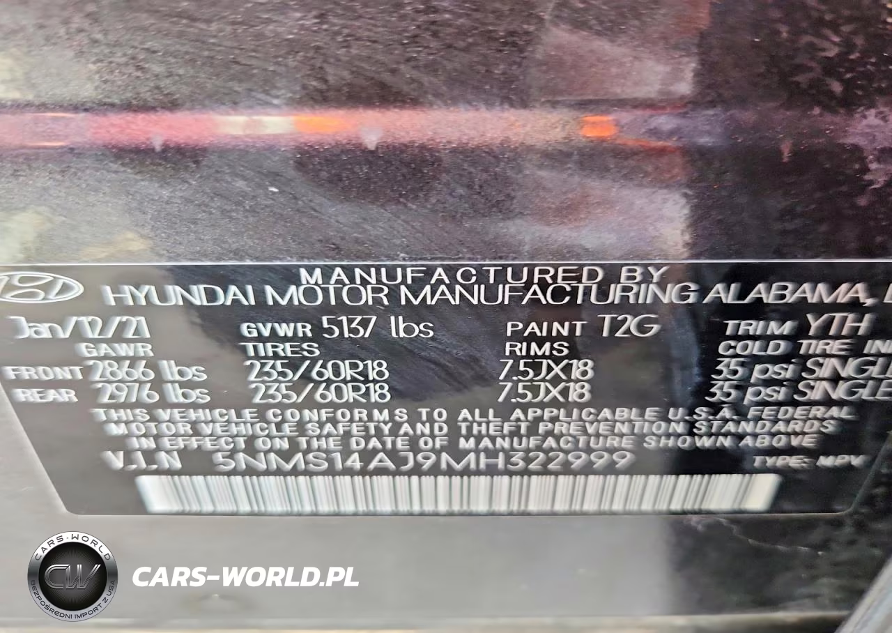 2021 Hyundai Santa Fe Se VIN:5NMS14AJ9MH322999 - 13