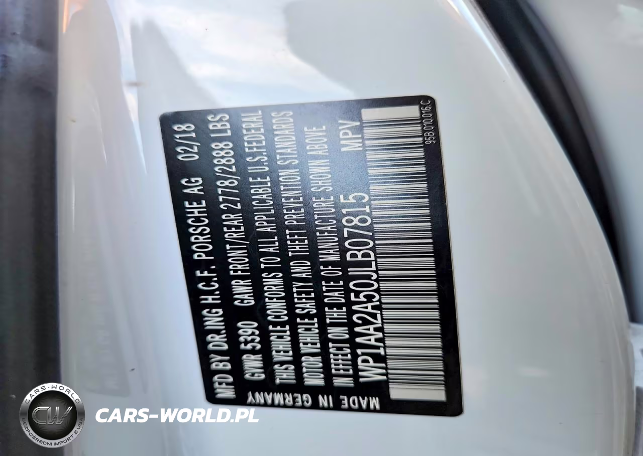 2018 Porsche Macan VIN:WP1AA2A50JLB07815 - 14