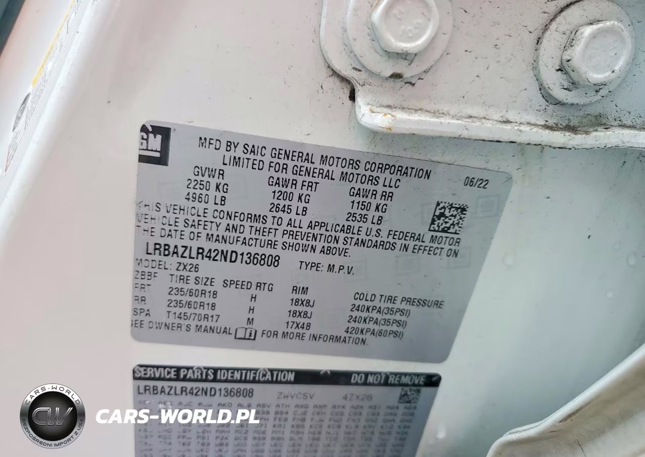 2022 Buick Envision Preferred VIN:LRBAZLR42ND136808 - 13