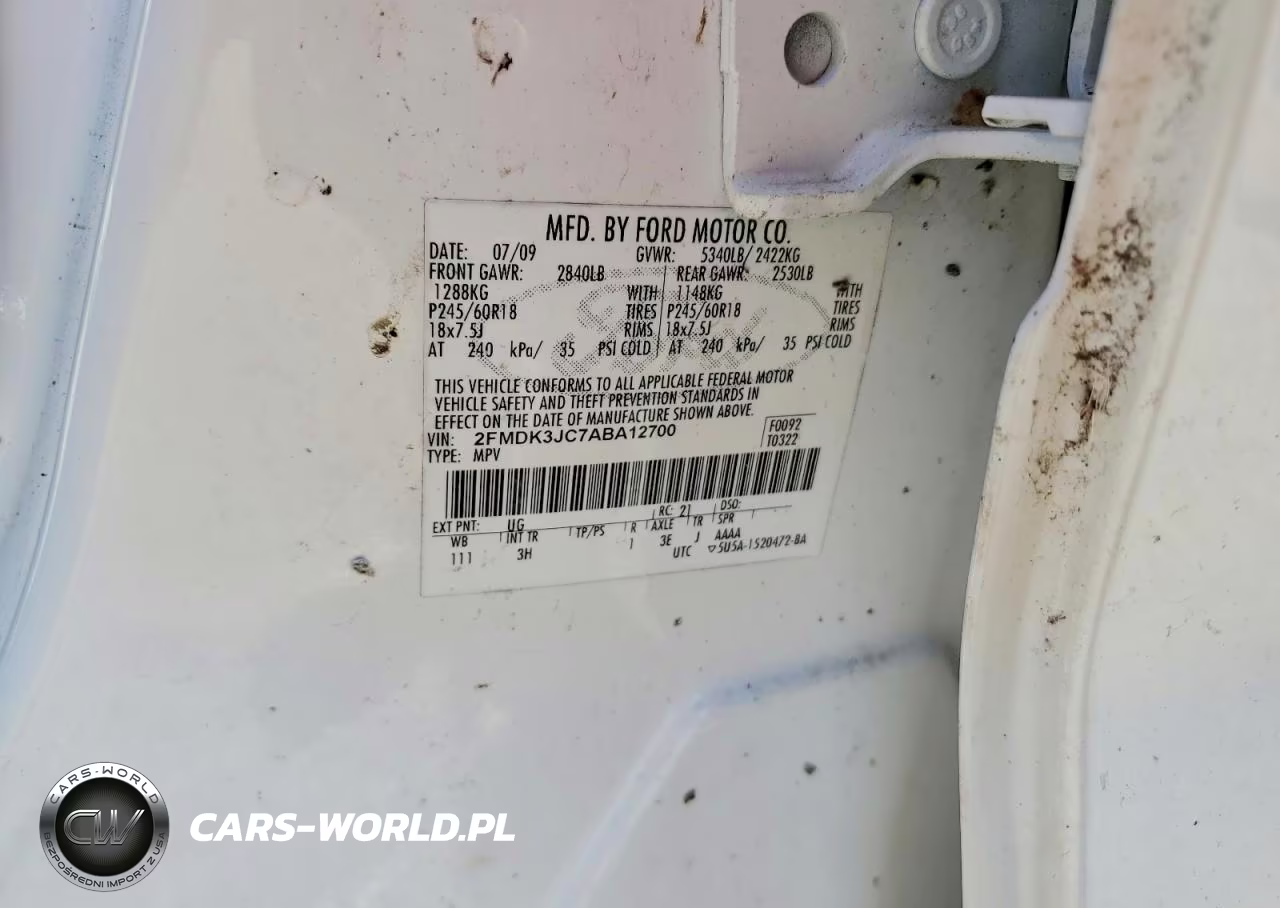 2010 Ford Edge Sel VIN:2FMDK3JC7ABA12700 - 13