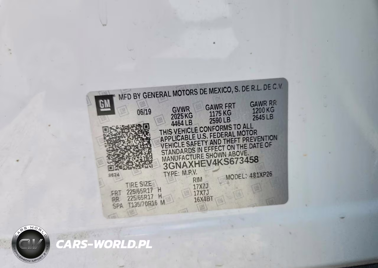 2019 Chevrolet Equinox Ls VIN:3GNAXHEV4KS673458 - 13