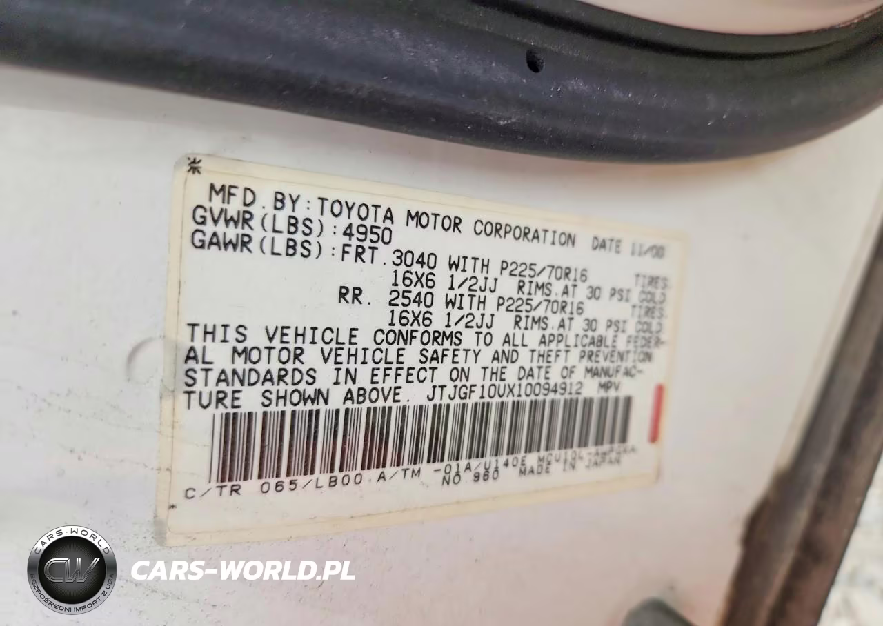 2001 Lexus Rx 300 VIN:JTJGF10UX10094912 - 13