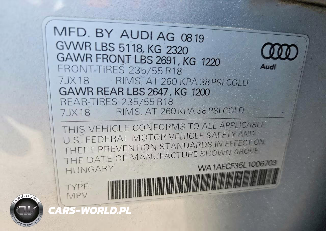 2020 Audi Q3 Premium VIN:WA1AECF35L1006703 - 13