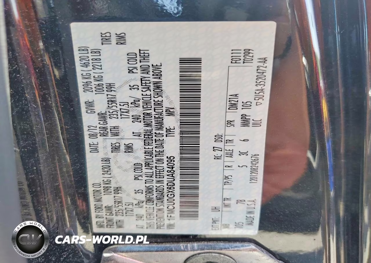 2013 Ford Escape Se VIN:1FMCU0GX6DUA84095 - 13