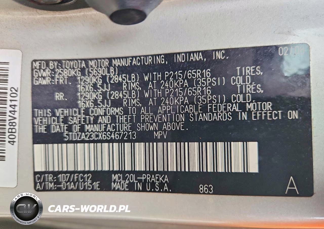 2006 Toyota Sienna VIN:5TDZA23CX6S467213 - 13