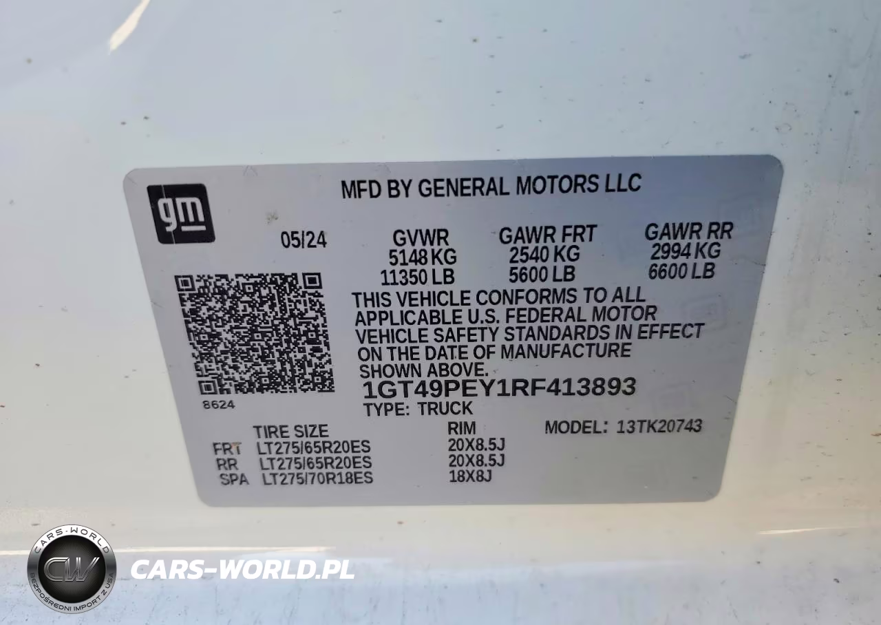 2024 GMC Sierra K2500 At4 VIN:1GT49PEY1RF413893 - 13