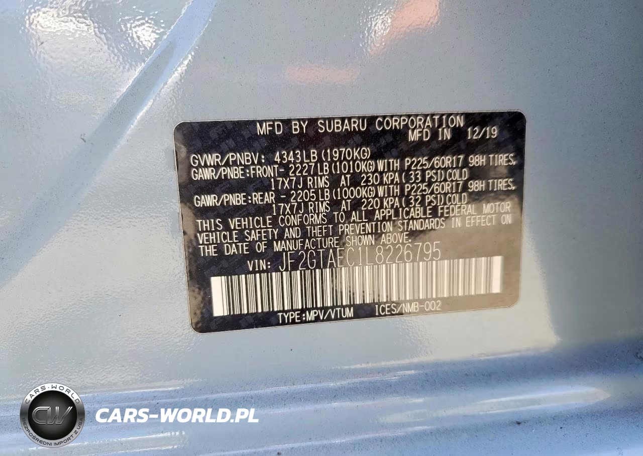 2020 Subaru Crosstrek Premium VIN:JF2GTAEC1L8226795 - 14