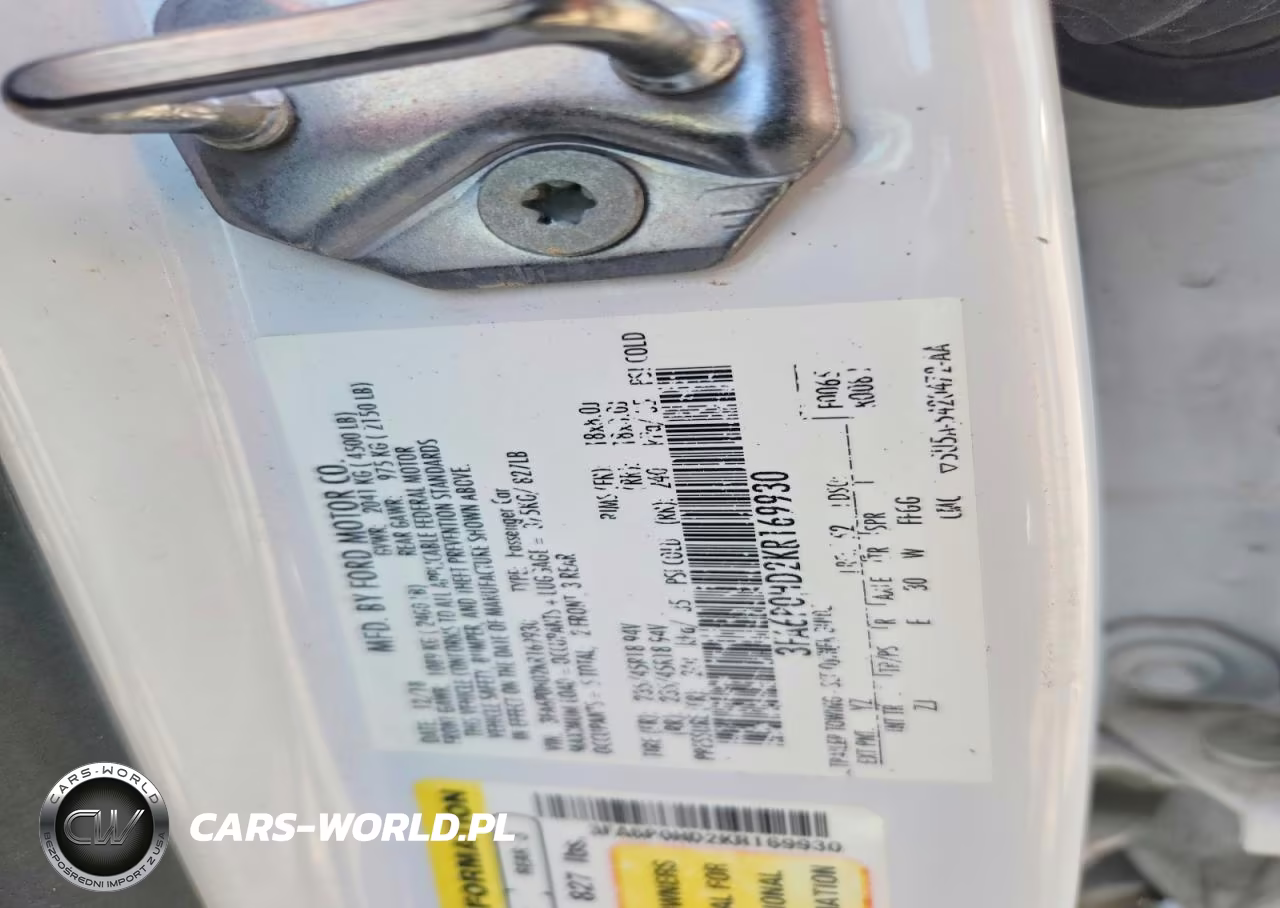 2019 Ford Fusion Se VIN:3FA6P0HD2KR169930 - 12