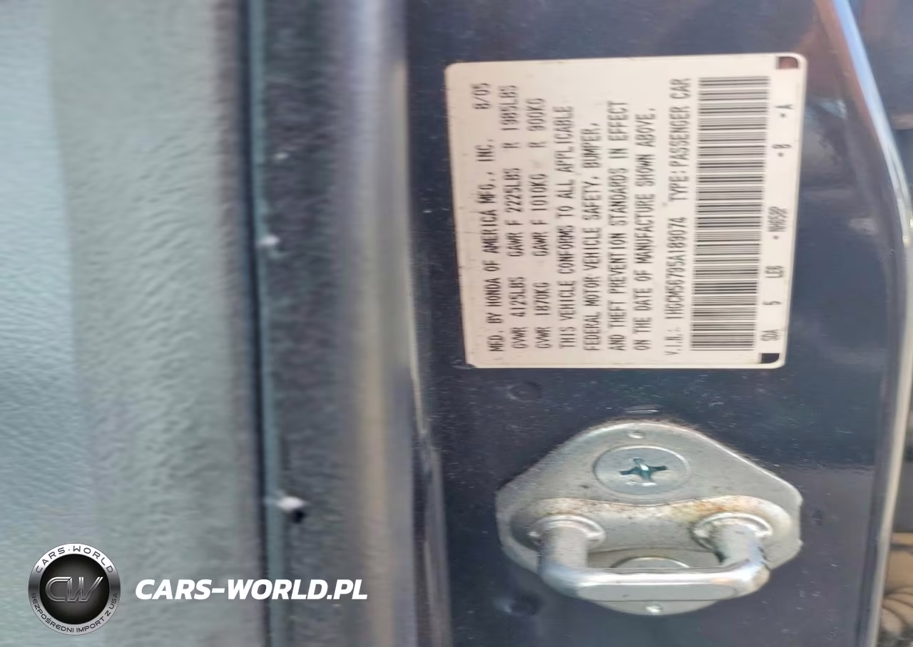2005 Honda Accord Ex VIN:1HGCM56795A189074 - 12