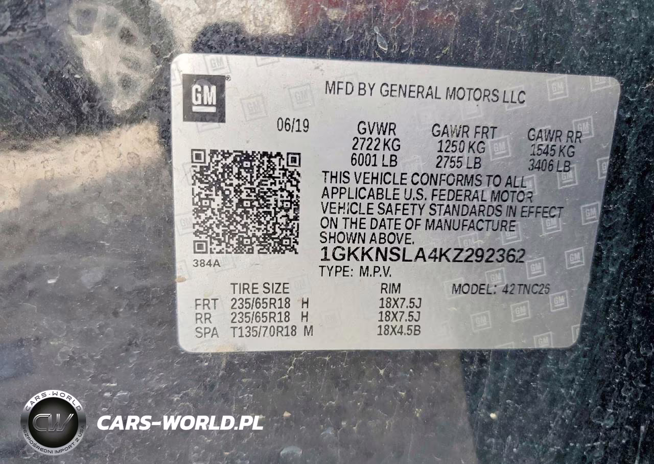 2019 GMC Acadia Sle VIN:1GKKNSLA4KZ292362 - 13
