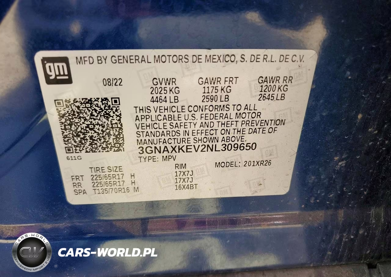2022 Chevrolet Equinox Lt VIN:3GNAXKEV2NL309650 - 13