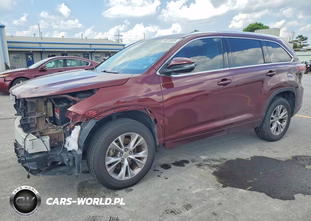 2015 Toyota Highlander Xle VIN:5TDKKRFH4FS089534 - 1