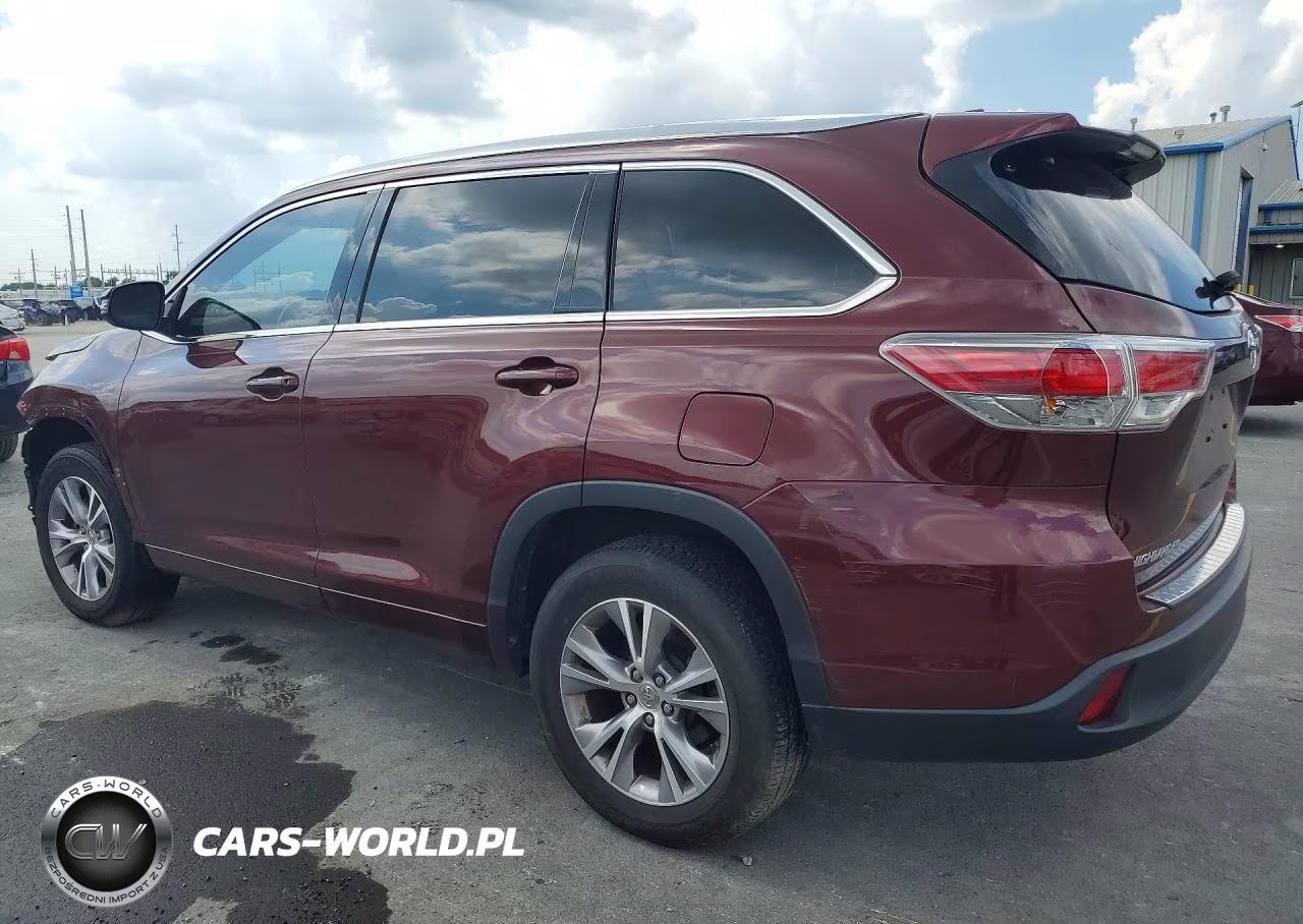 2015 Toyota Highlander Xle VIN:5TDKKRFH4FS089534 - 2