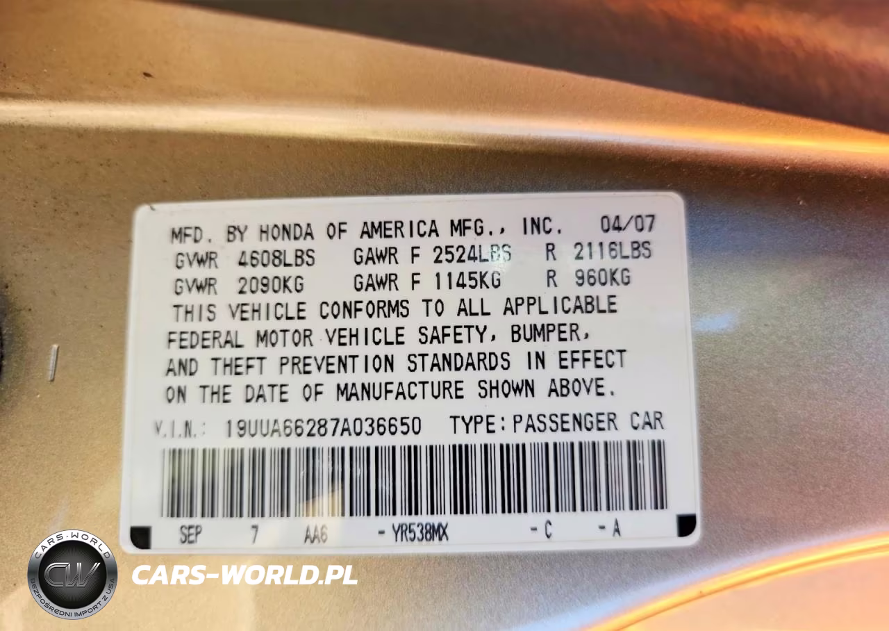 2007 Acura Tl VIN:19UUA66287A036650 - 12