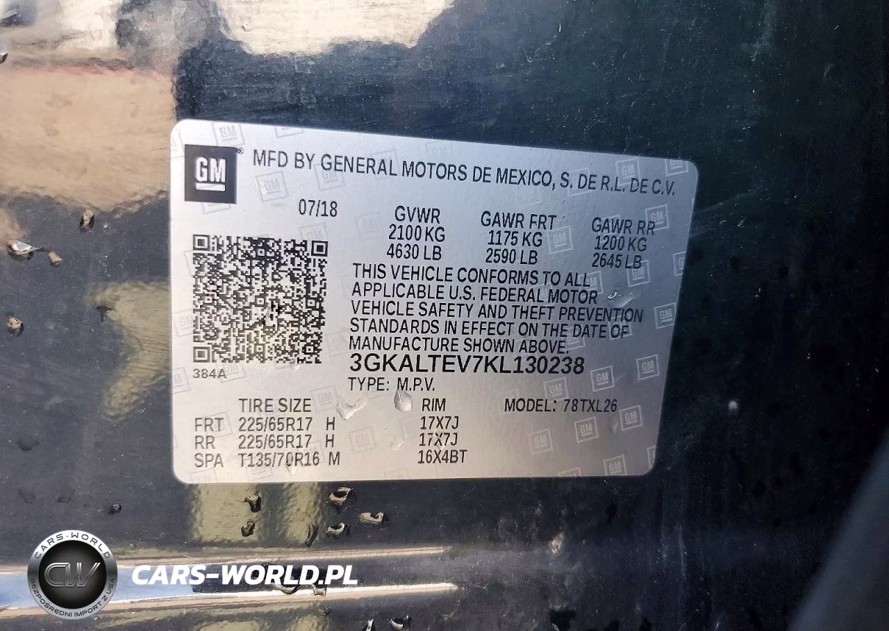 2019 GMC Terrain Sle VIN:3GKALTEV7KL130238 - 13