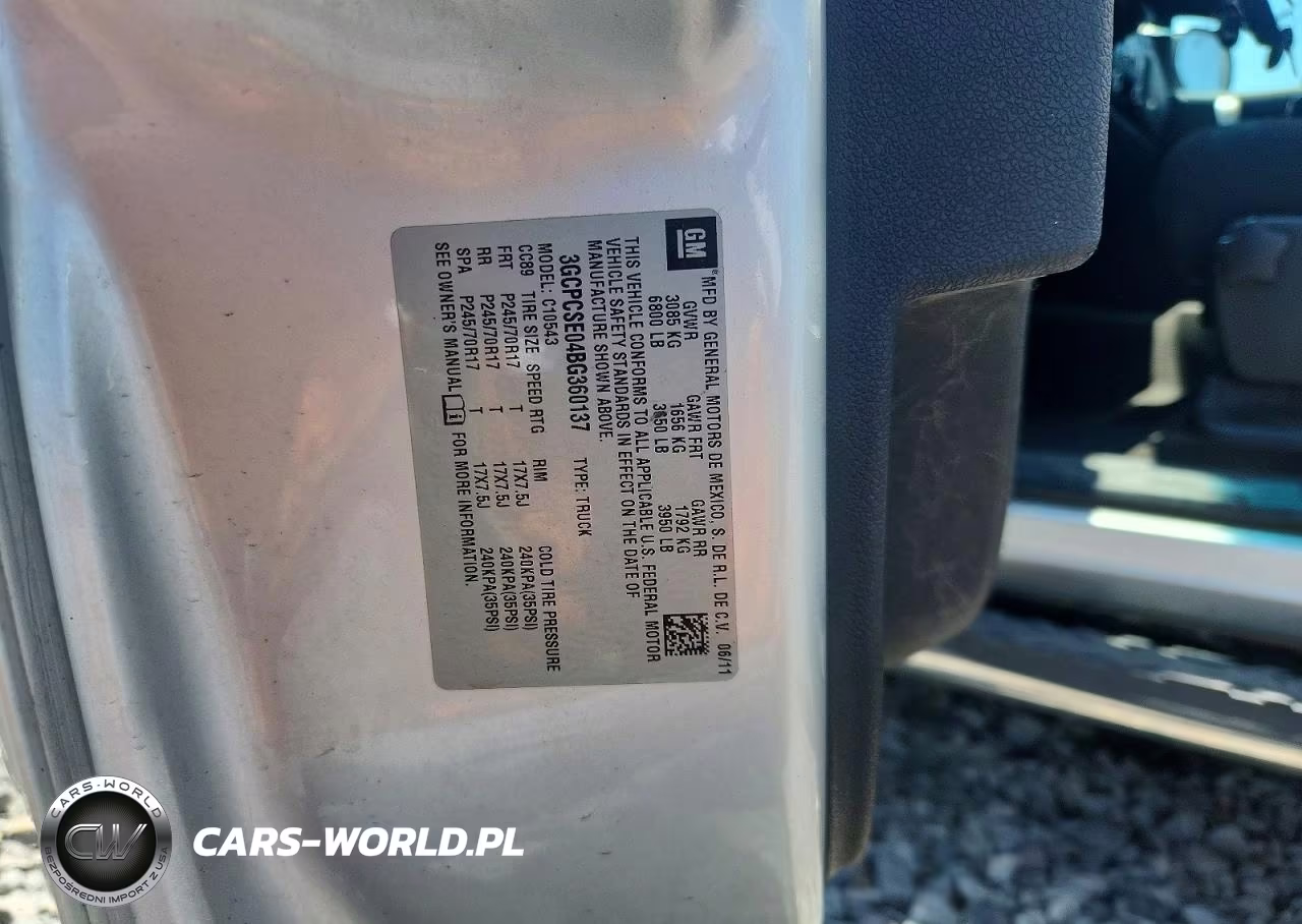 2011 Chevrolet Silverado C1500 Lt VIN:3GCPCSE04BG360137 - 12