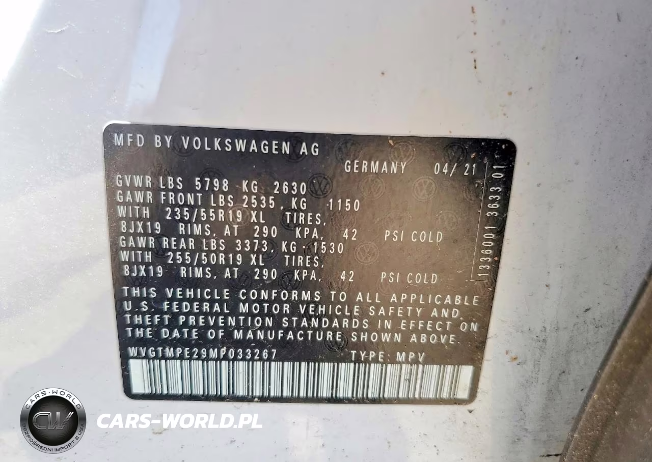 2021 Volkswagen Id.4 Pro S VIN:WVGTMPE29MP033267 - 12