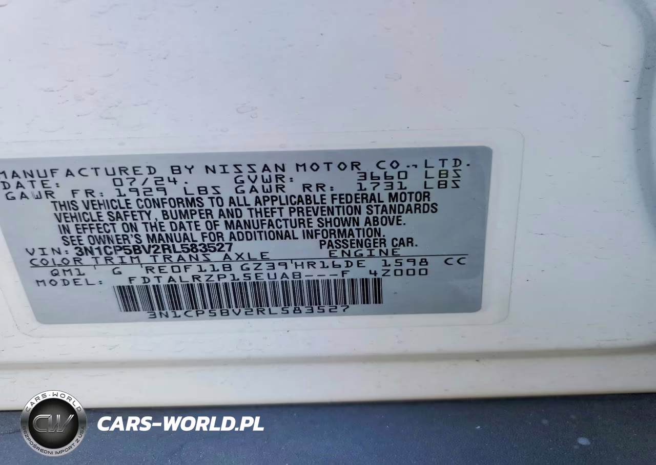 2024 Nissan Kicks S VIN:3N1CP5BV2RL583527 - 13