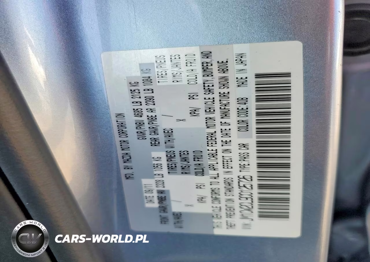 2012 Mazda 5 VIN:JM1CW2CL9C0125726 - 13