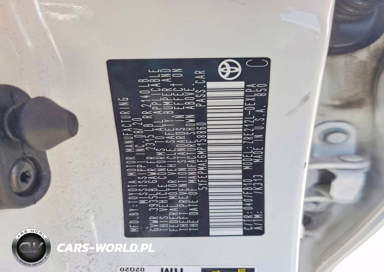 2021 Toyota Corolla Le VIN:5YFEPMAE6MP158860 - 12
