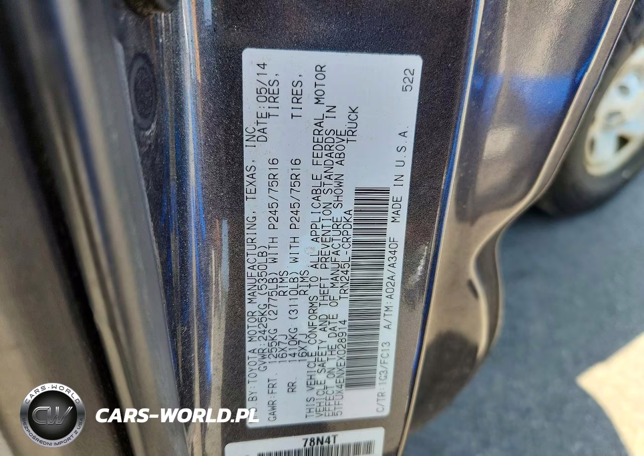 2014 Toyota Tacoma Access Cab VIN:5TFUX4ENXEX028914 - 12